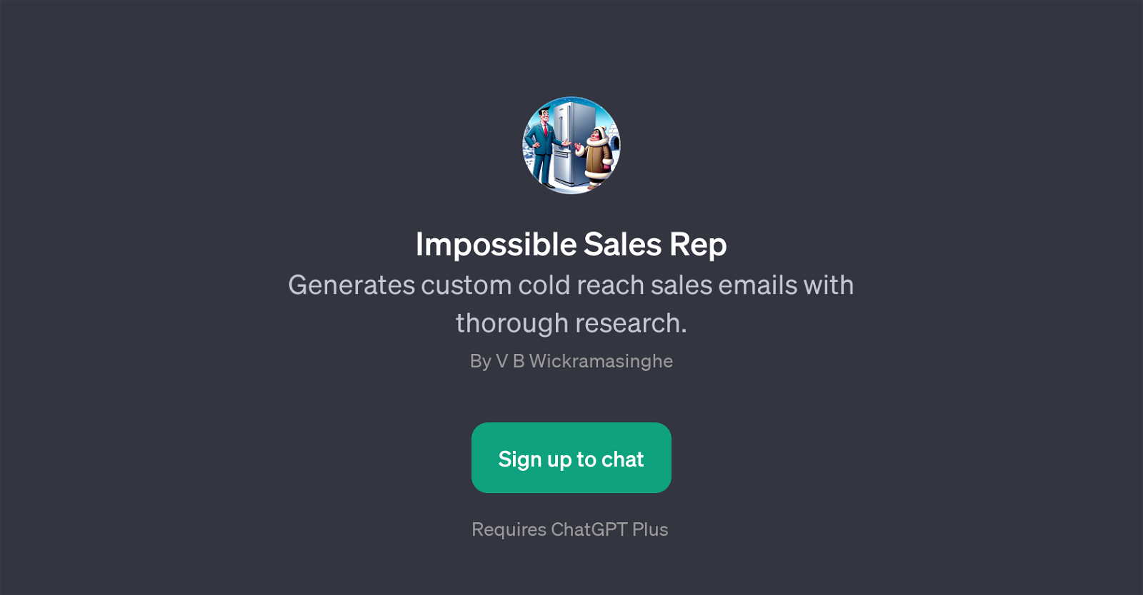 Impossible Sales Rep website