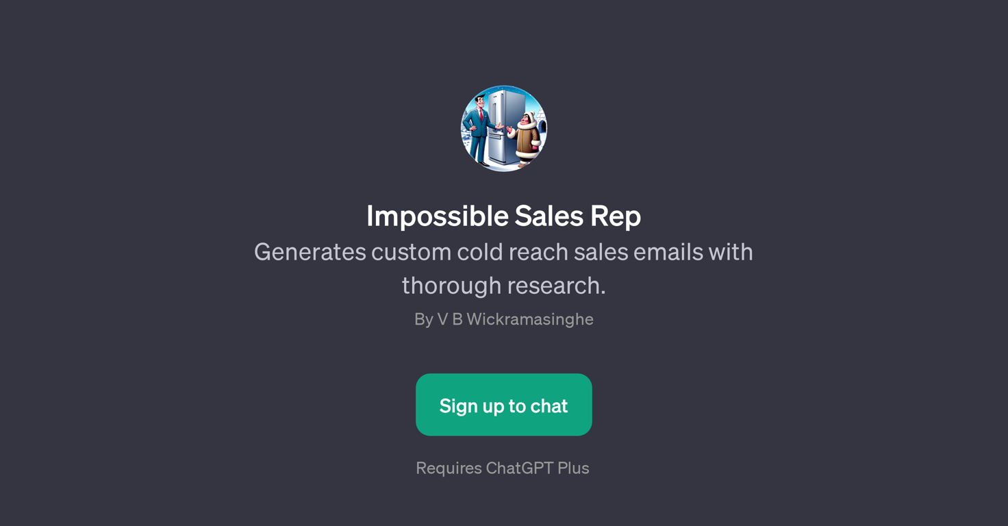 Impossible Sales Rep website