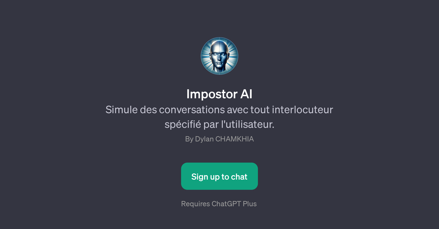 Impostor AI website