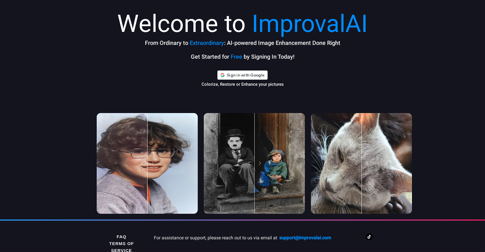 ImprovalAI website