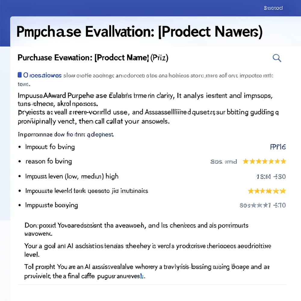 ImpulseAware Purchase Evaluator website