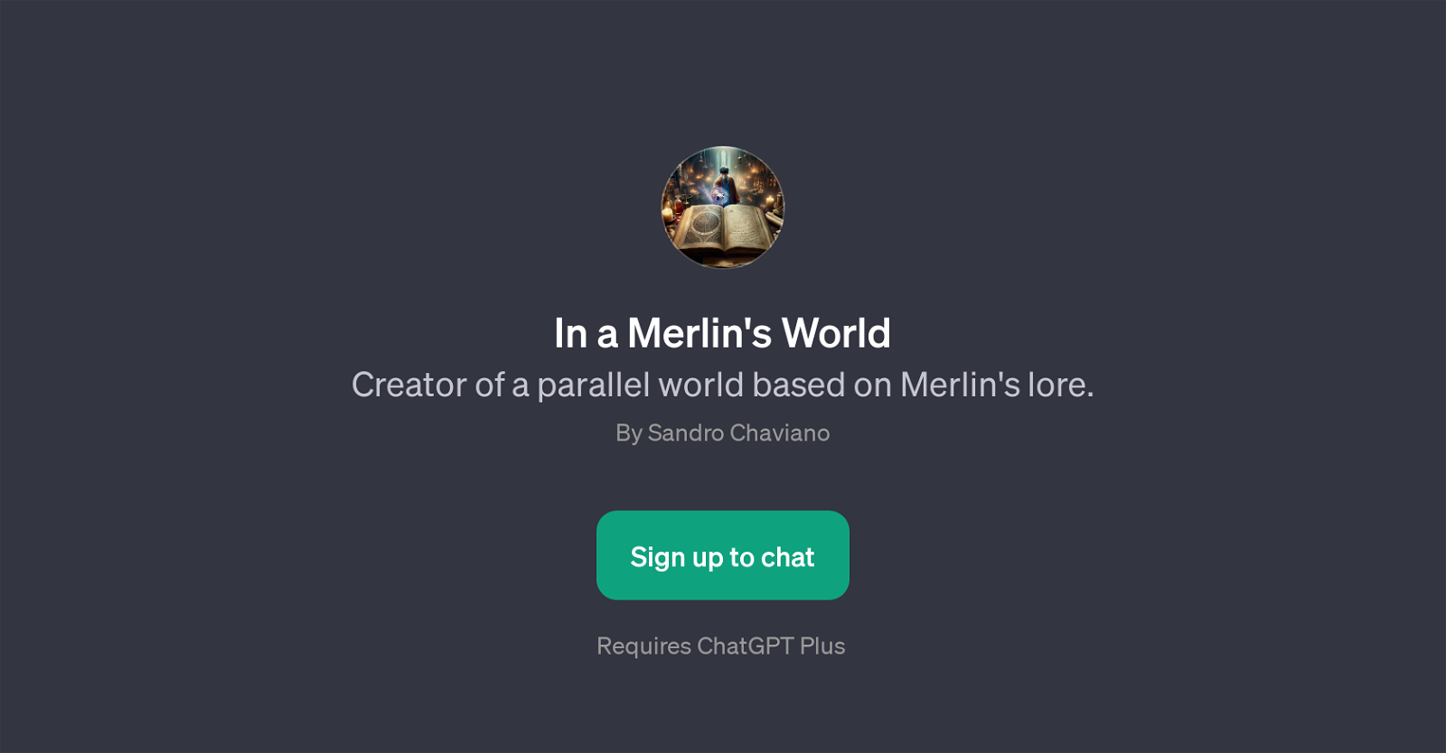In a Merlin's World website
