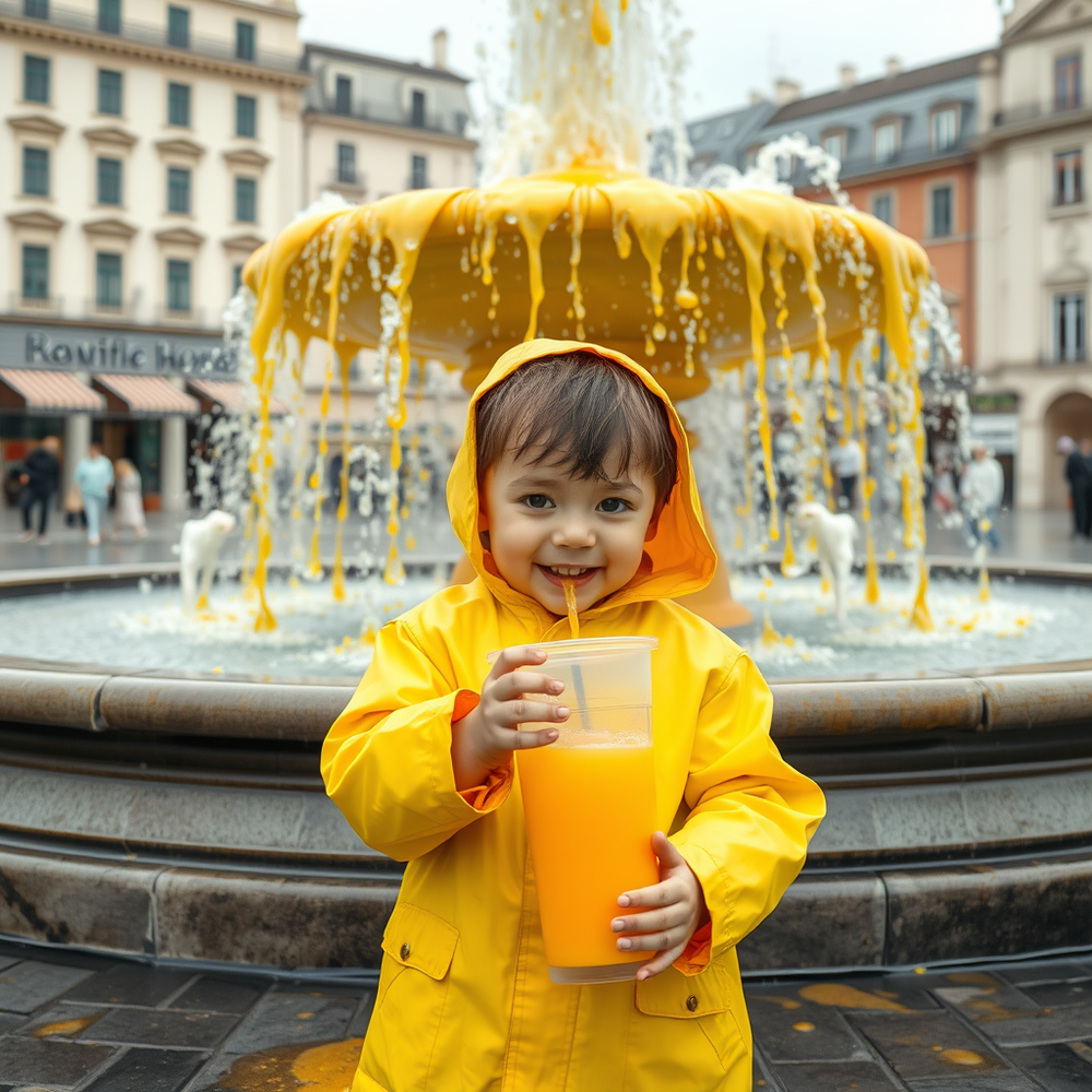 in front of a fountain in a square website