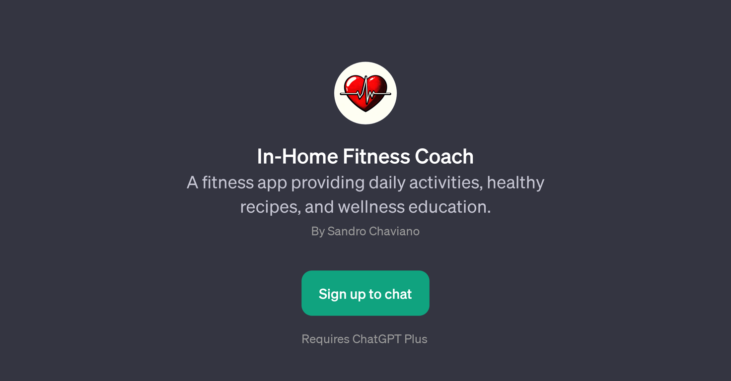 In-Home Fitness Coach website