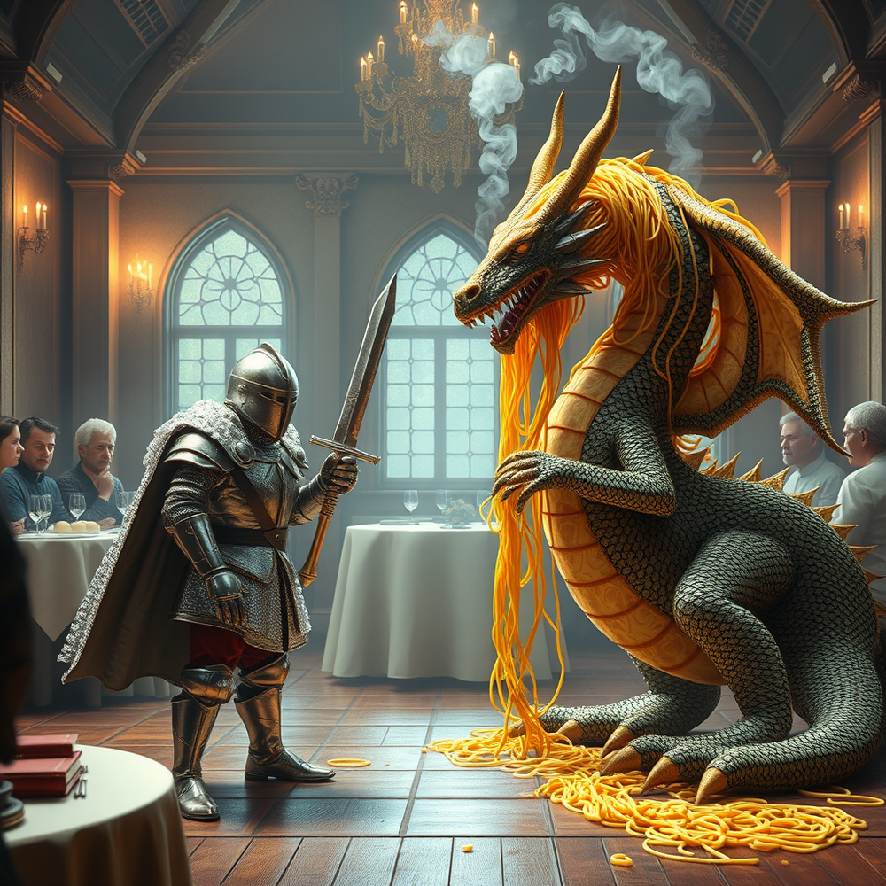 in the middle of a medieval banquet hall website