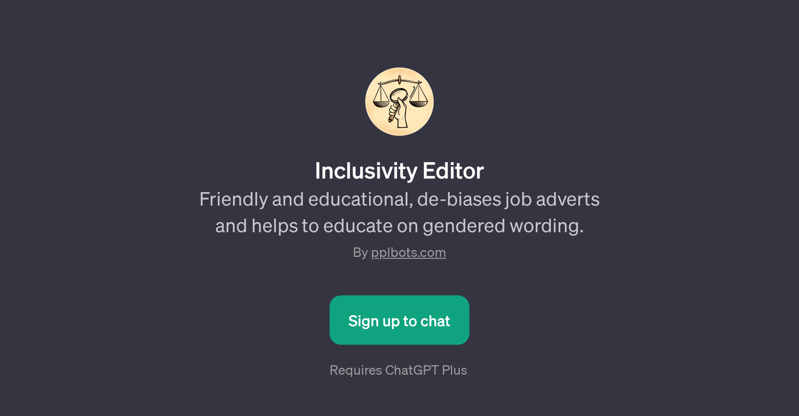 Inclusivity Editor website