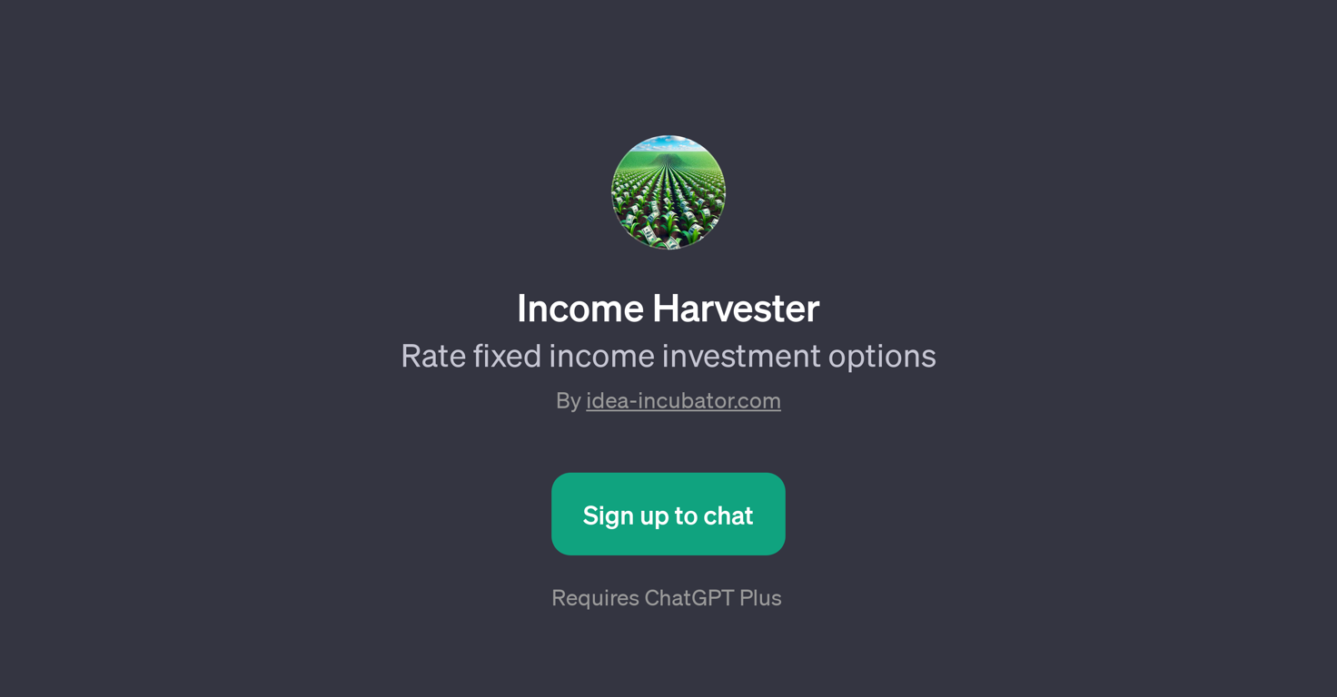 Income Harvester website