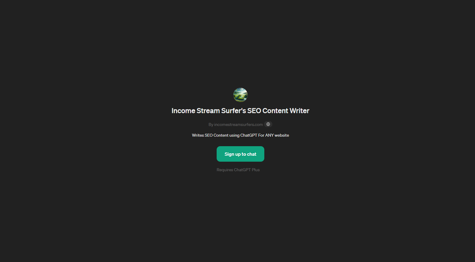 Income Stream Surfer's SEO Content Writer website