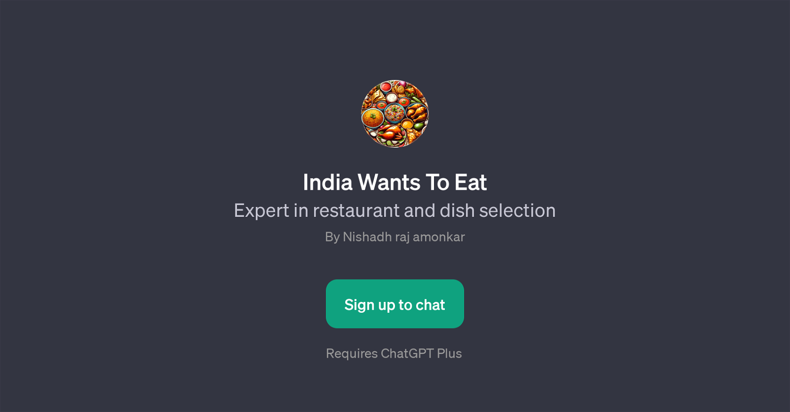 India Wants To Eat website