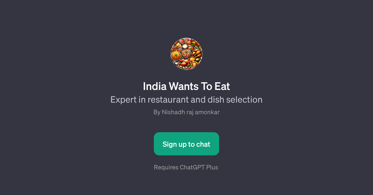 India Wants To Eat website