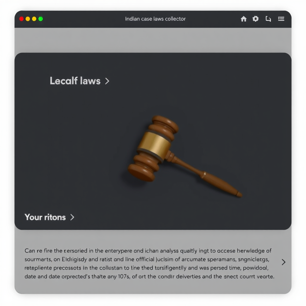 Indian case laws collector website