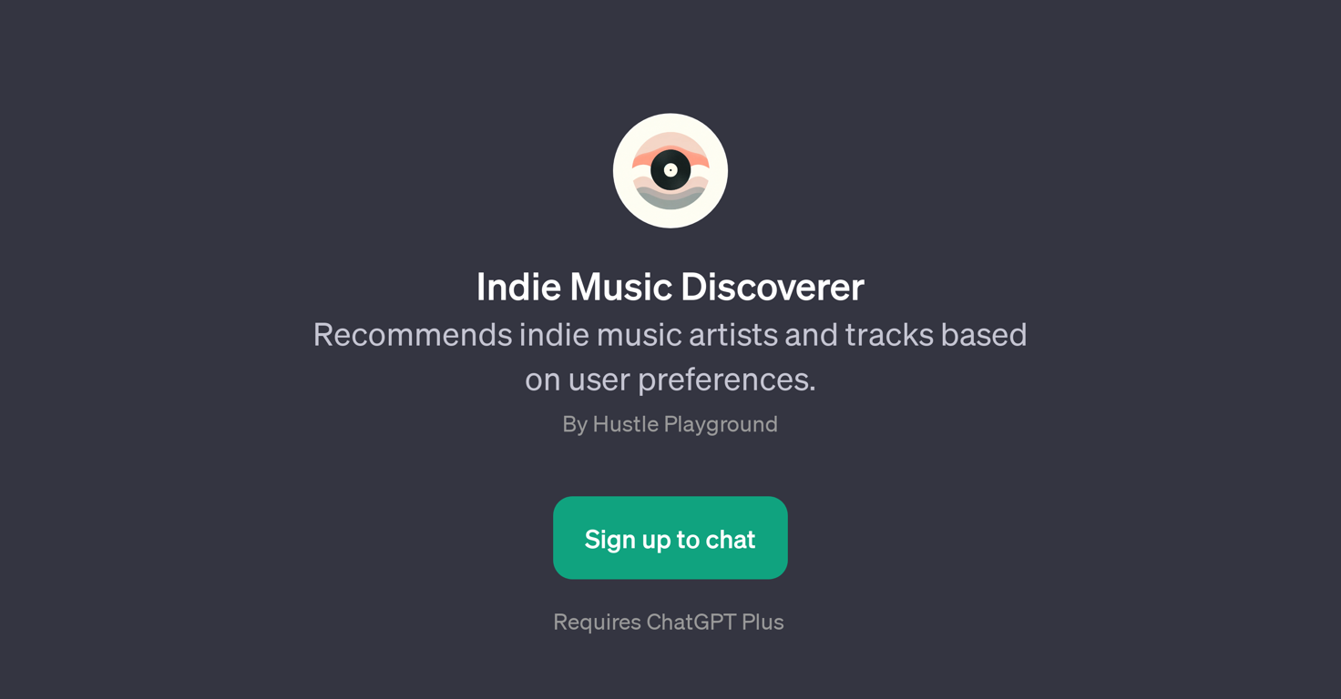 Indie Music Discoverer website