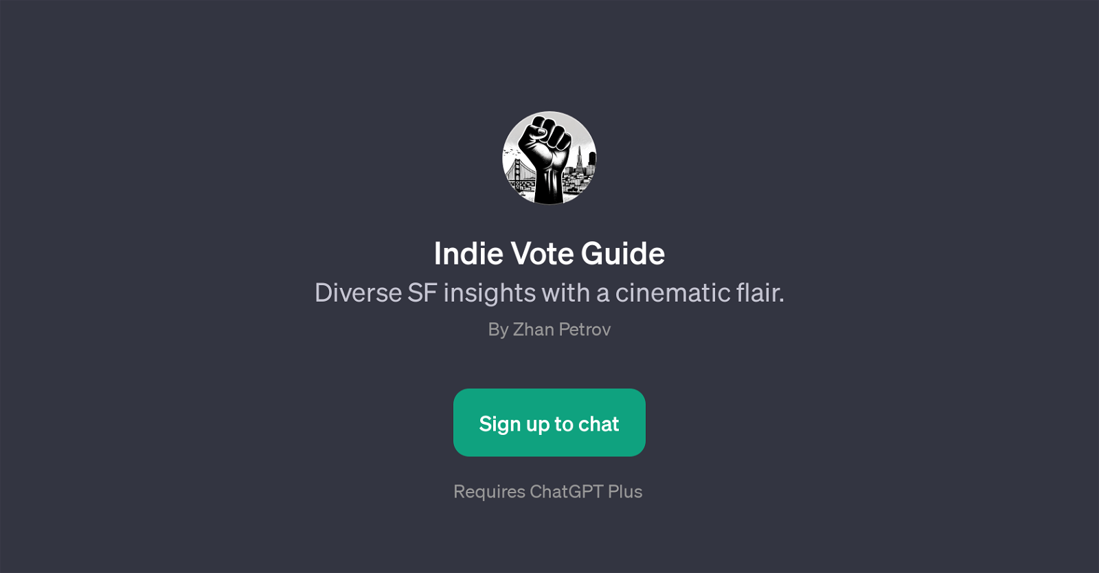 Indie Vote Guide website