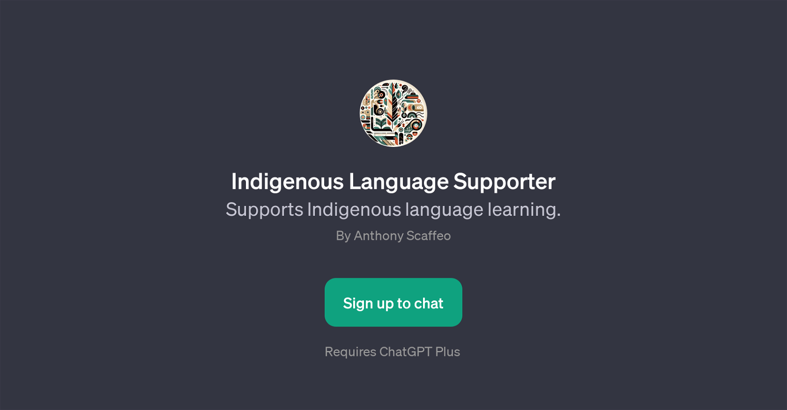 Indigenous Language Supporter website