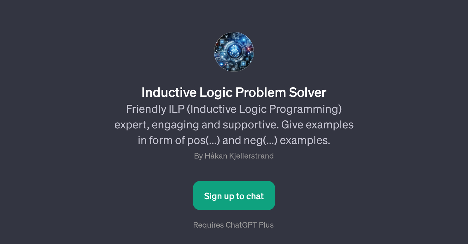 Inductive Logic Problem Solver website
