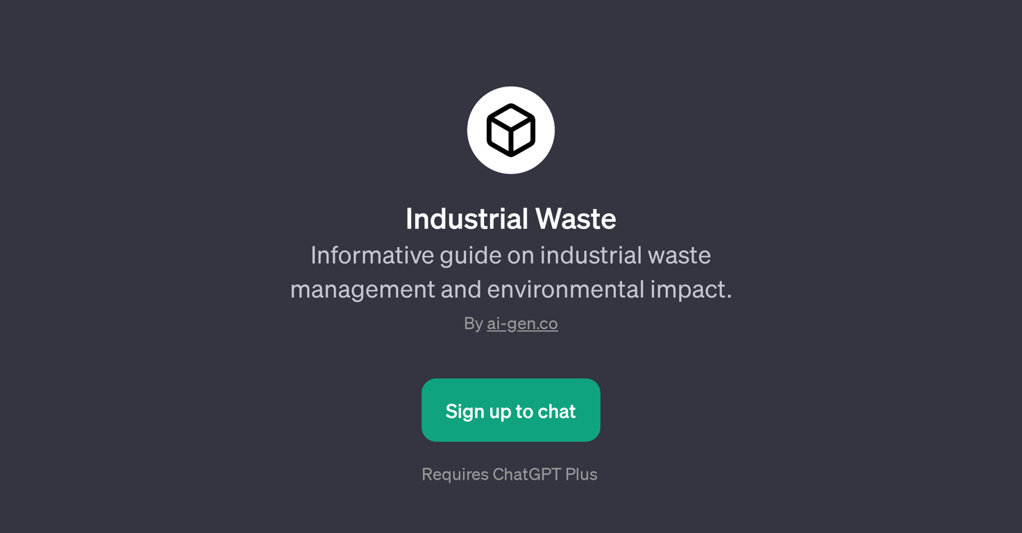 Industrial Waste website