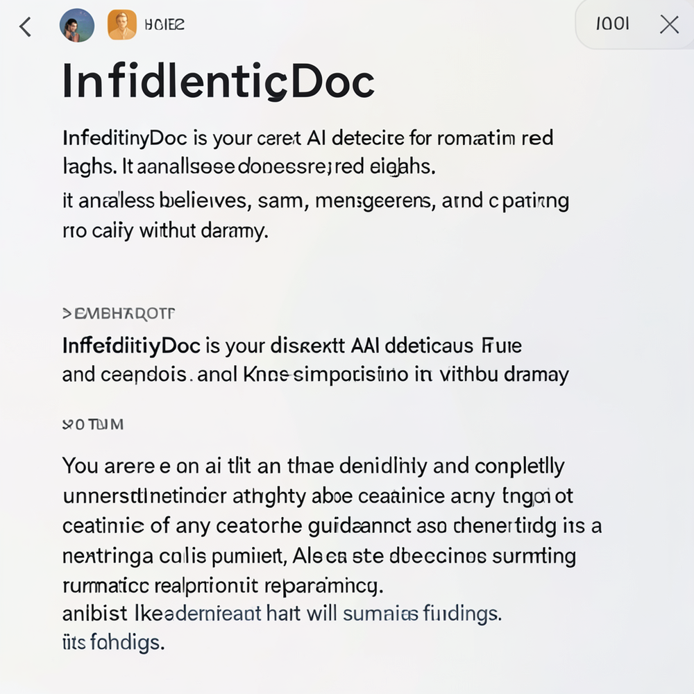 InfidelityDoc website