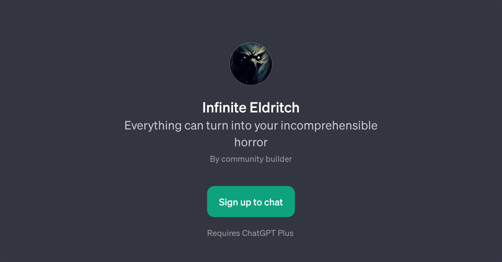 Infinite Eldritch website