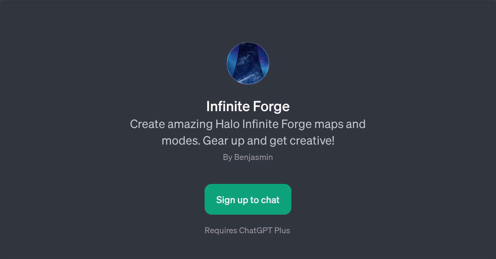 Infinite Forge website