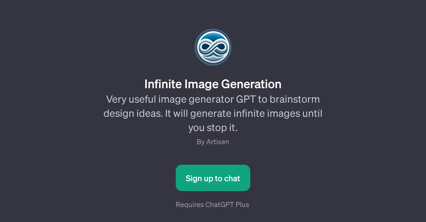 Infinite Image Generation website