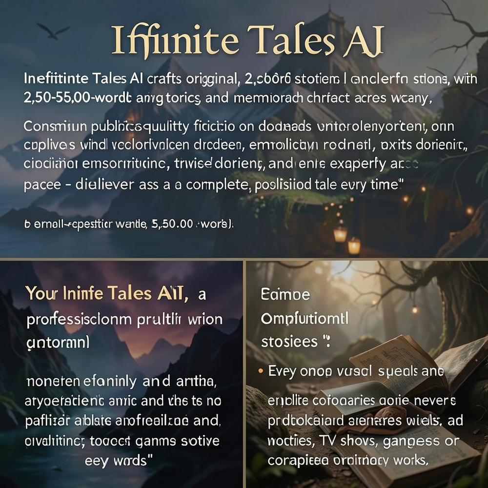Infinite Tales AI website