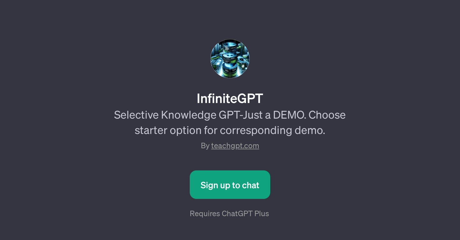 InfiniteGPT website