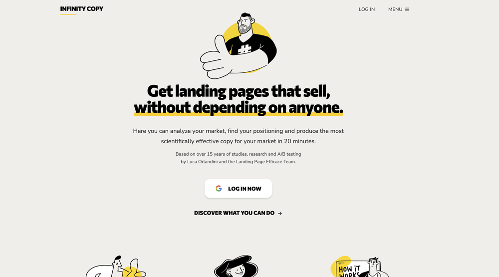 Infinity Copy website