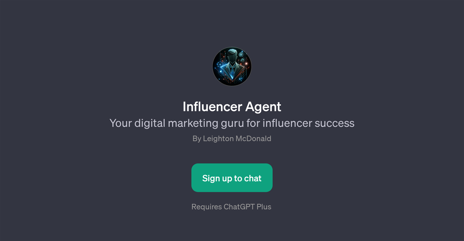 Influencer Agent website