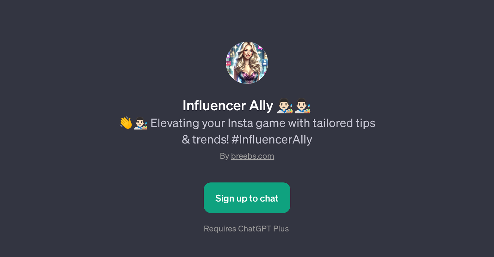 Influencer Ally website