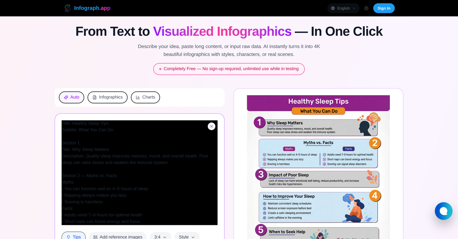 Infograph.app website