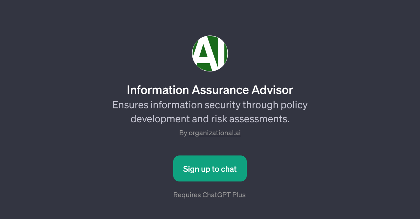 Information Assurance Advisor website