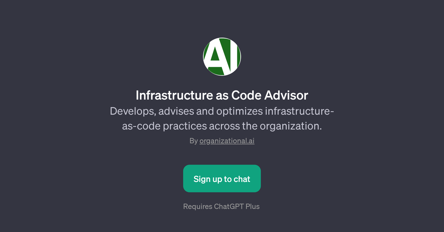Infrastructure as Code Advisor website