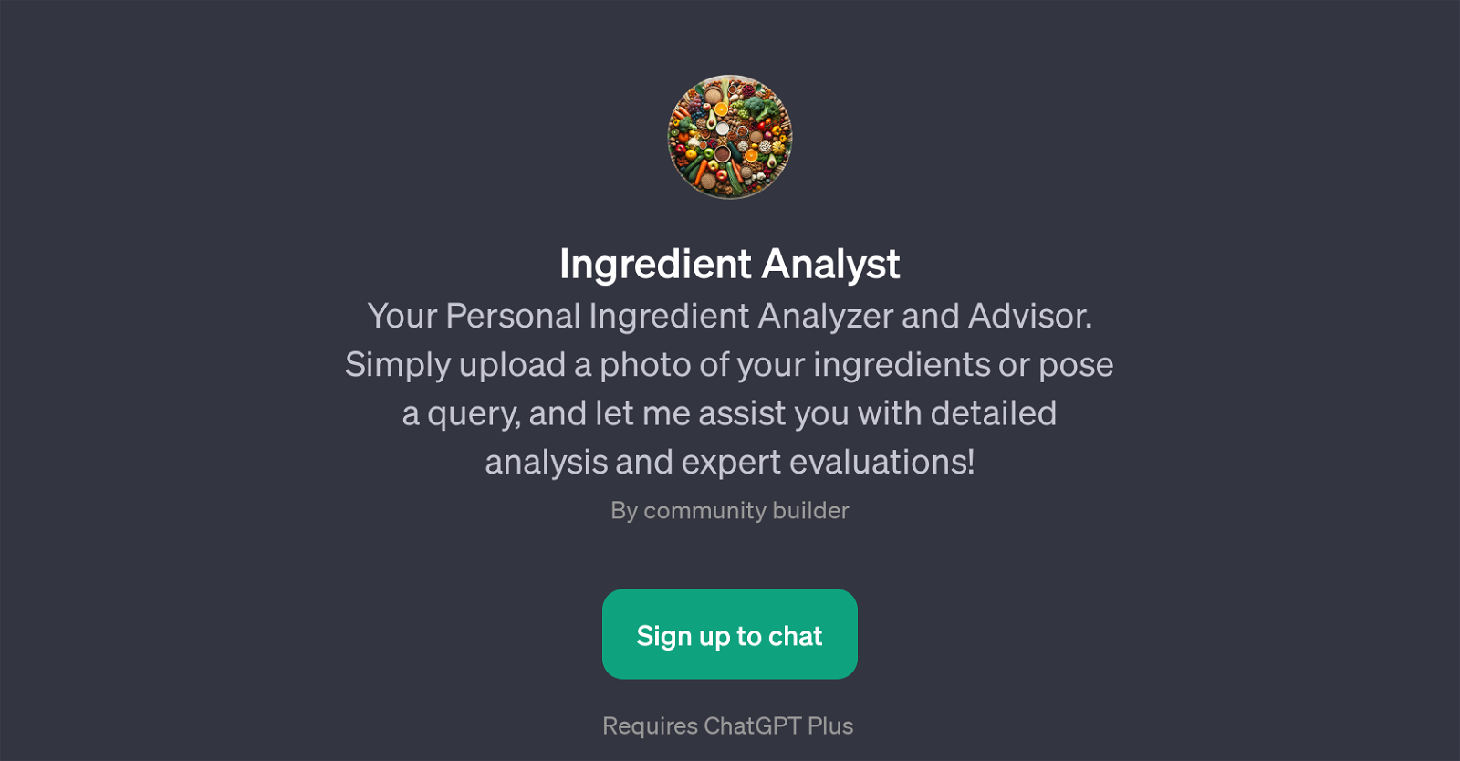 Ingredient Analyst website