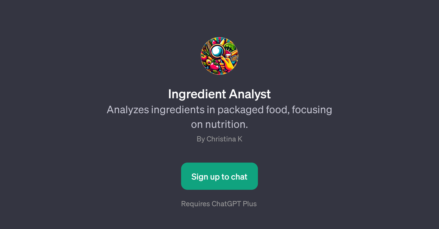 Ingredient Analyst website