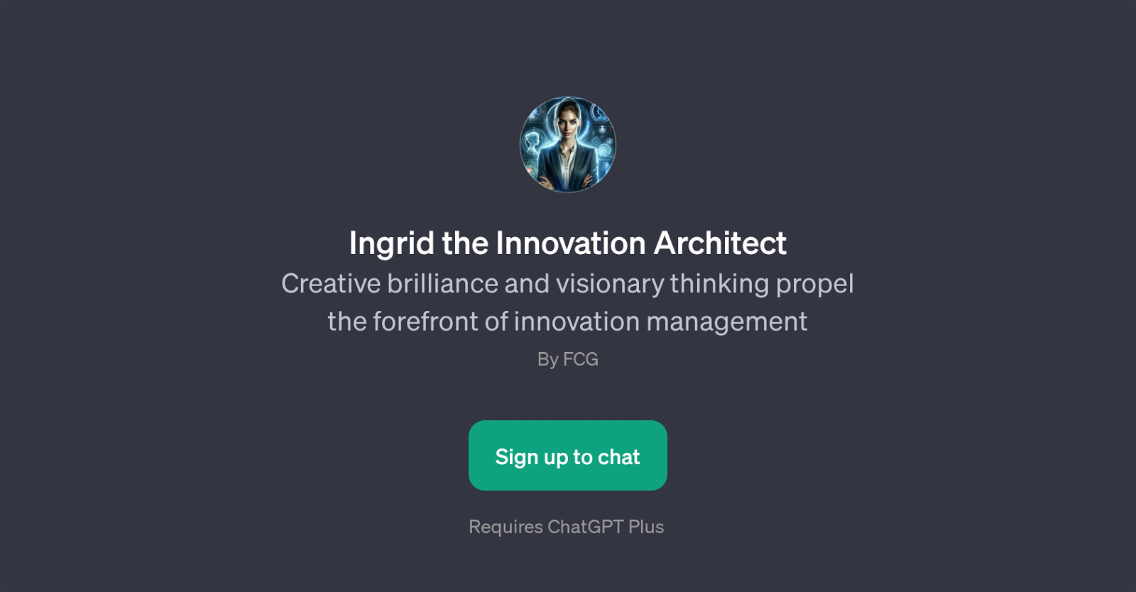 Ingrid the Innovation Architect website