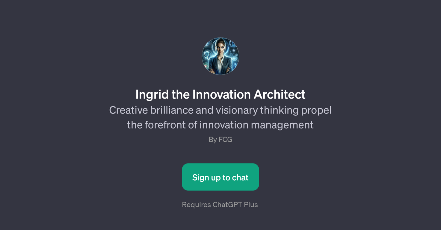 Ingrid the Innovation Architect website