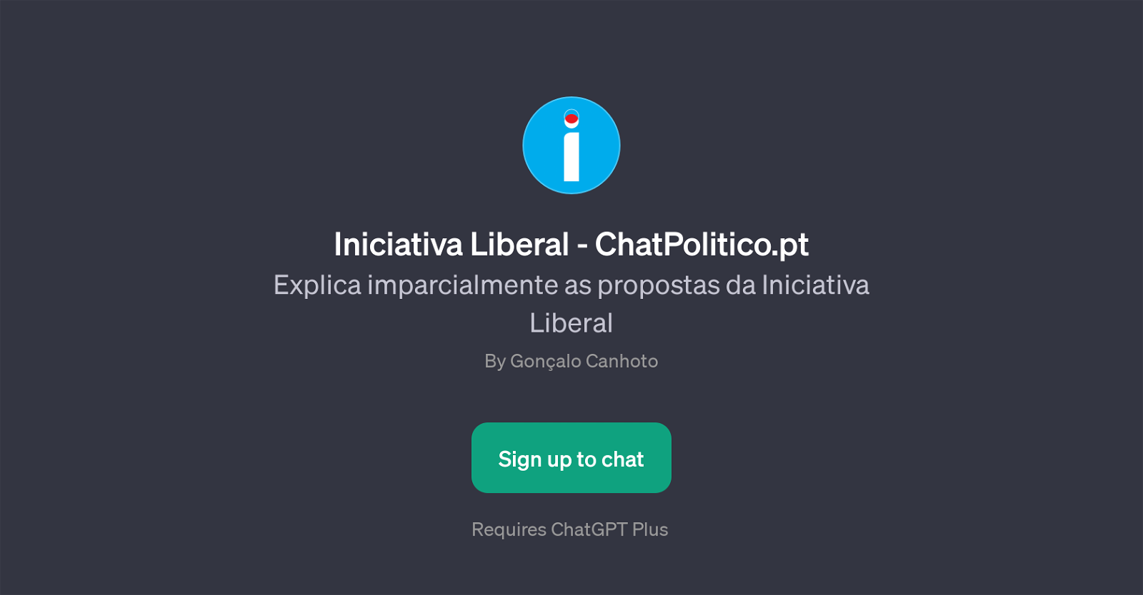 Iniciativa Liberal - ChatPolitico.pt website