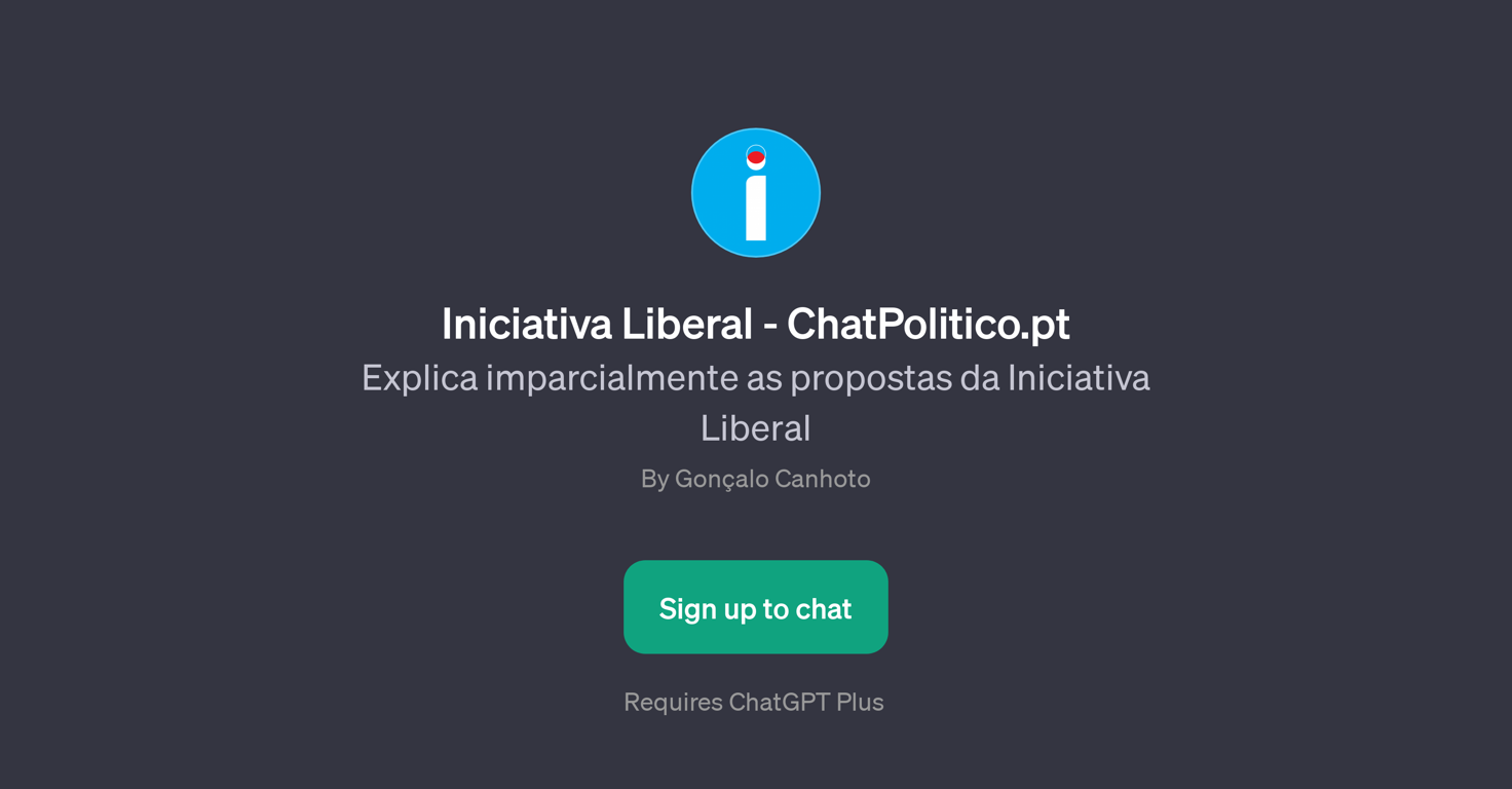 Iniciativa Liberal - ChatPolitico.pt website