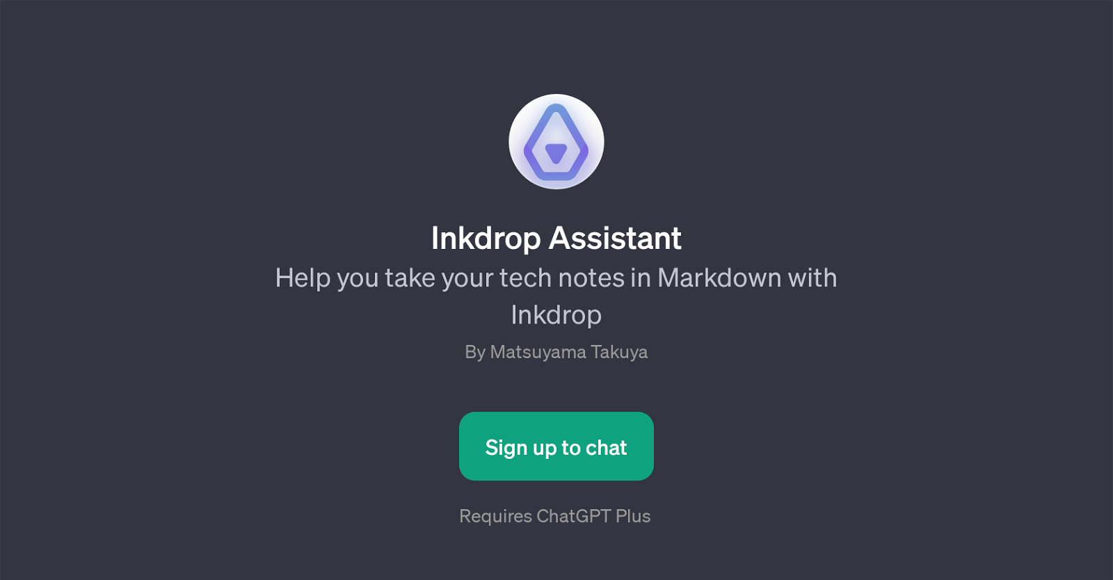 Inkdrop Assistant website