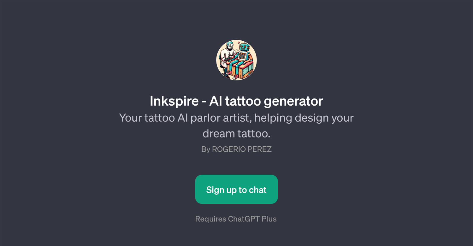 Inkspire - AI tattoo generator website