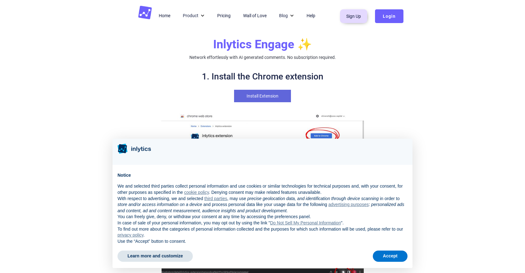 Inlytics  website