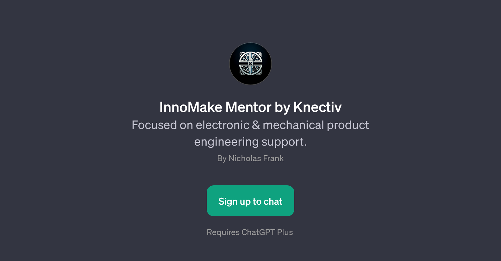 InnoMake Mentor by Knectiv website