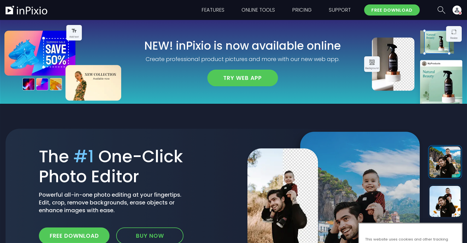 InPixio website