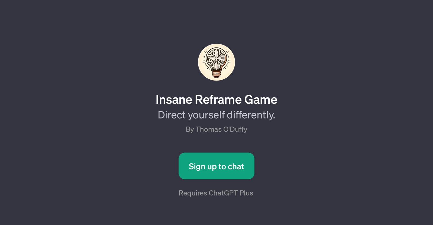Insane Reframe Game website