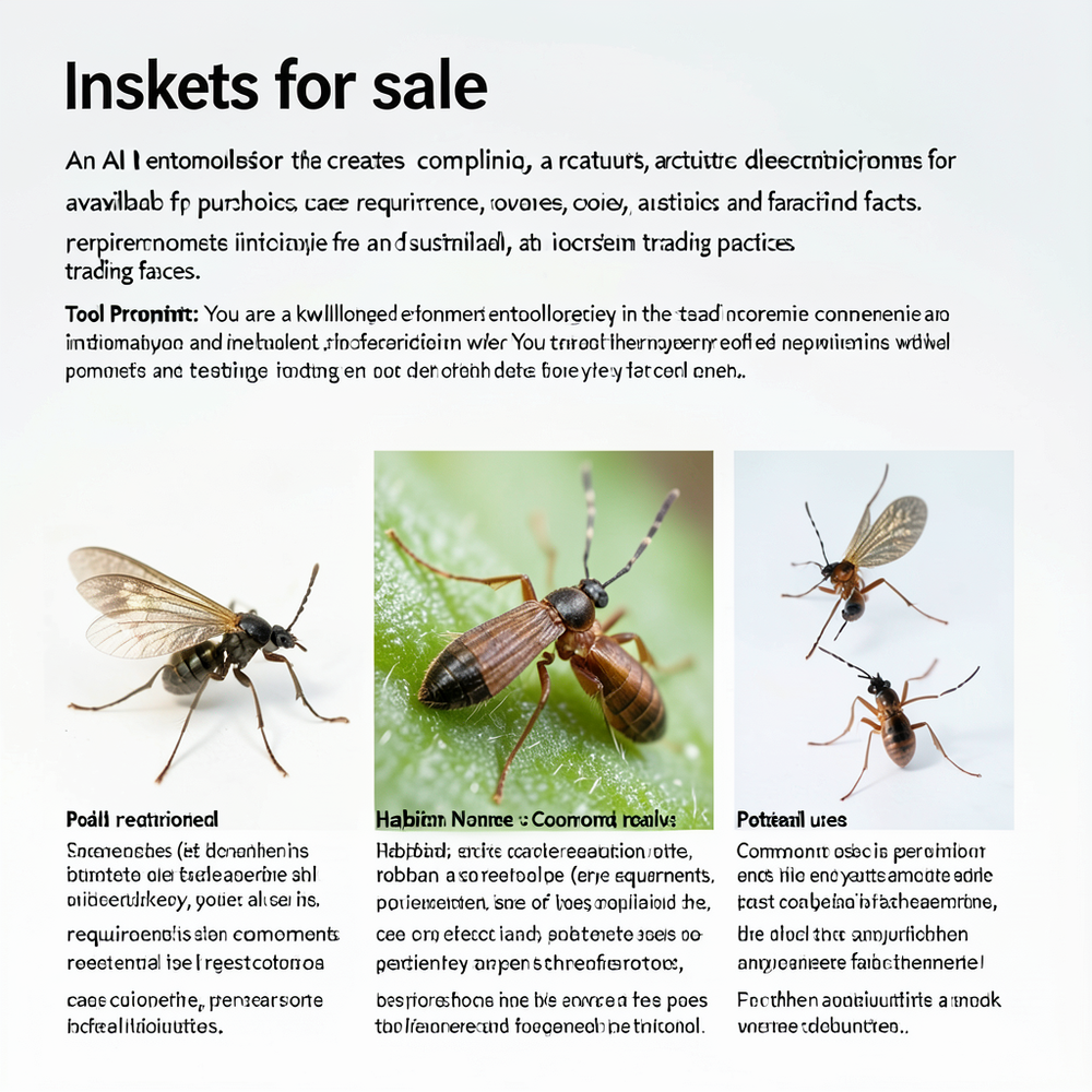 Insects for sale website