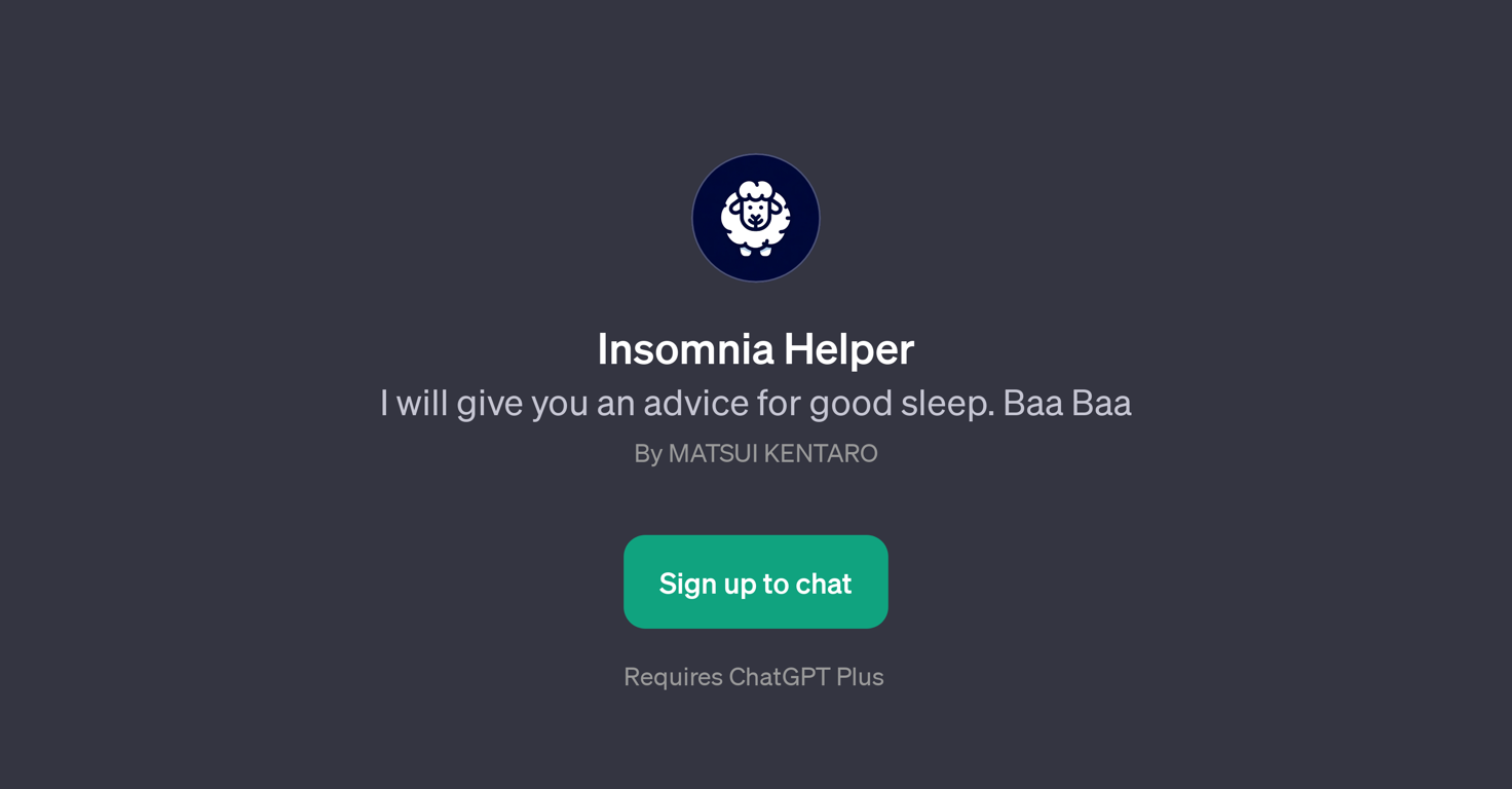 Insomnia Helper website