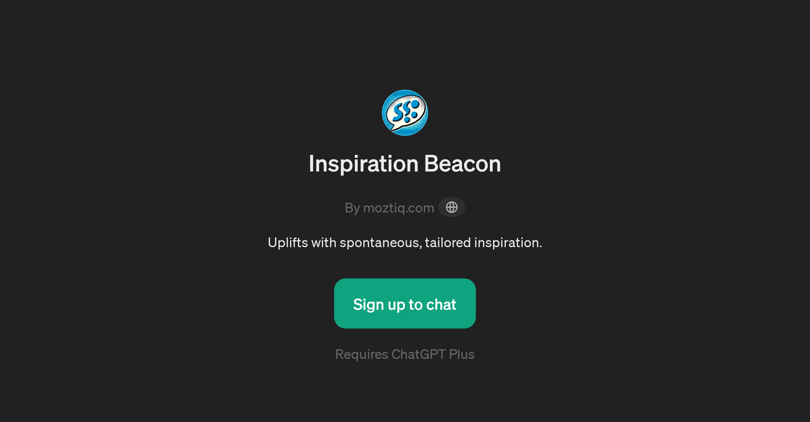 Inspiration Beacon website