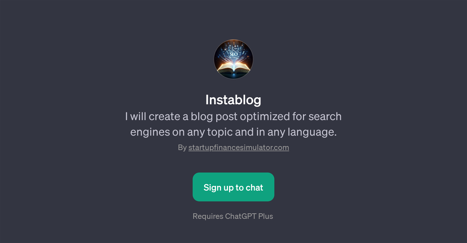 instaBlog website