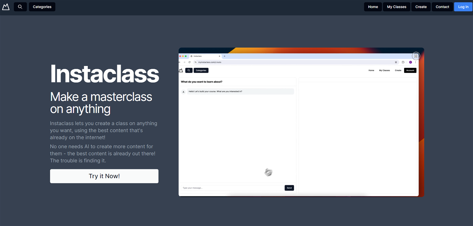 Instaclass website