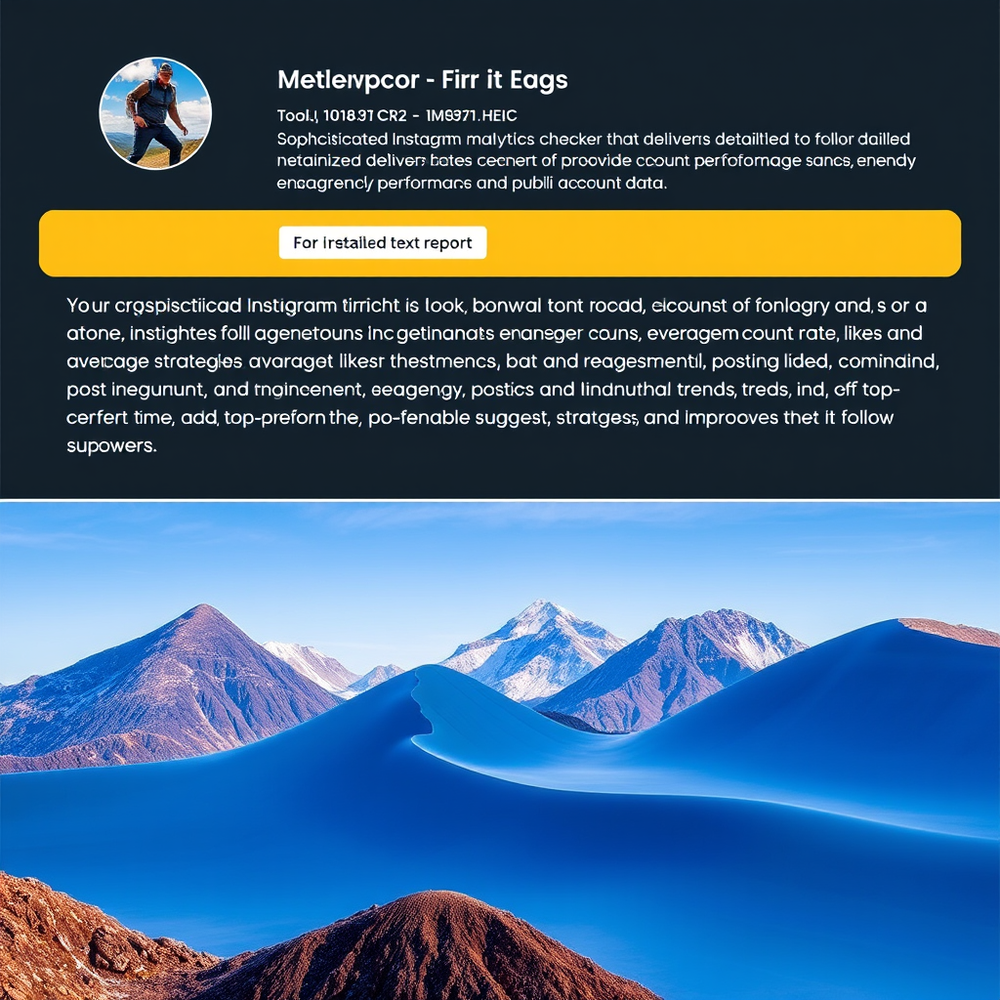 Instagram analytics checker website
